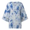 WILLBEST Ladies t Shirts Size 20 Jeans Jacket for Women Floral Textured Casual Tops for Women UK Mens Summer Jacket Women's Cotton Tree Graphic Blouses Tunic Tops Lined Women's Summer Dress Ladies view 1