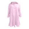 WILLBEST Work Tops for Women UK Trench Dressy Womens Knitwear Ladies Summer Tops Office Casual Business Keyhole Neck Tunic Slit Crop Hoodies for Women Padded Jacket Womens Cotton t Shirt Linen view 2
