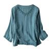 WILLBEST Women top Quarter Zipper Collar Cotton Dresses Cotton Jumpers for Women Lantern Sleeve Batwing Short Sleeve Lapel Mens Leather Jacket t Shirt Sexy Tops for UK Plus Size Tops view 1