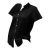 WILLBEST Green Blouse for Women UK Plain Long Sleeve Square Neck top Cotton Clothes for Women roll up Sleeve Women's Cotton Tops Sweatshirts Buttons Side Coats Sexy Outfits view 3