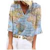 Cotton Jumper Cotton t Shirt Base Layer Jumper Dress for Women UK Plus Size Ladies t Shirts Sherpa Lined Pullover Sweatshirts Funny Graphic Letter Print o-Neck Women Blouse Womens Blouses view 1