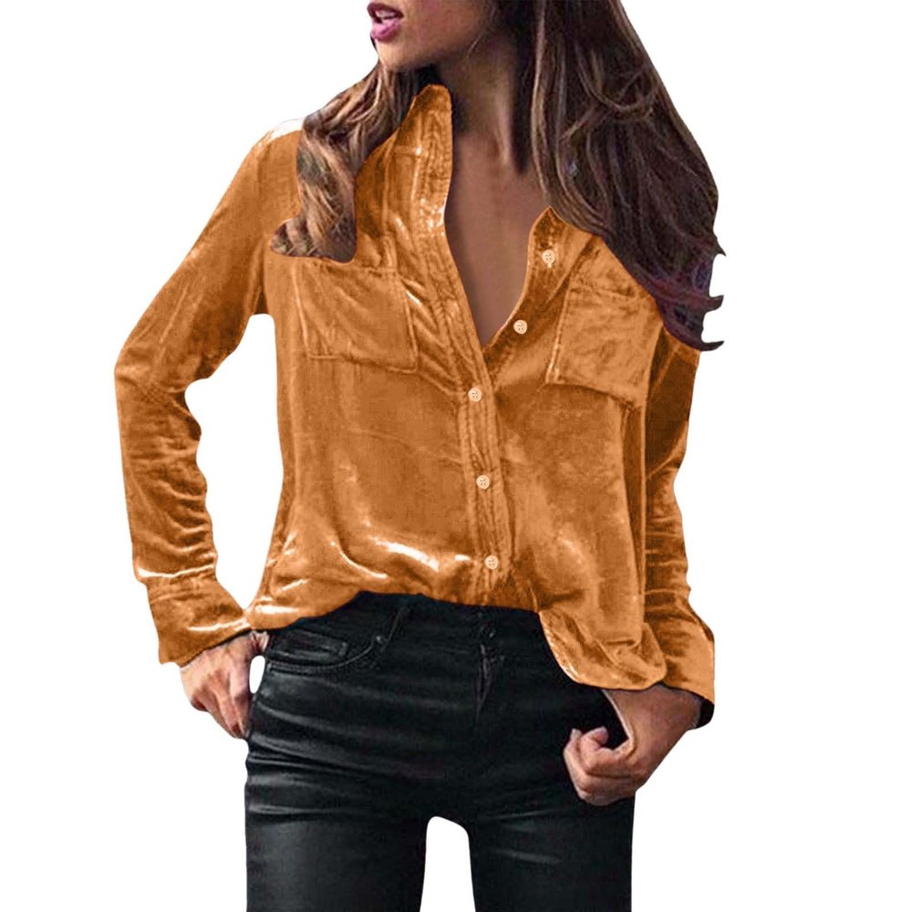 WILLBEST Cotton t Shirts for Women UK Nighties for Women Summer Clothes Summer Fashion Open Back top Compression Shirt Women's Cotton Sweatshirt high Neck Split Side Pumpkin Print Man Linen Tops