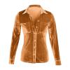 WILLBEST Cotton t Shirts for Women UK Nighties for Women Summer Clothes Summer Fashion Open Back top Compression Shirt Women's Cotton Sweatshirt high Neck Split Side Pumpkin Print Man Linen Tops view 2