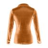 WILLBEST Cotton t Shirts for Women UK Nighties for Women Summer Clothes Summer Fashion Open Back top Compression Shirt Women's Cotton Sweatshirt high Neck Split Side Pumpkin Print Man Linen Tops view 4