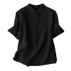 WILLBEST Casual Tops for Women UK Women's Waterproof Summer Coats Ladies Cotton Jumper Women's Checkered Shirt Summer Jumper 3/4 Cuffed Sleeve Office Work Pullover Sweatshirts Tops Shirts Loose view 1