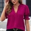 WILLBEST Long Sleeve Shirt Women Eyelet Embroidery Flap Detail Hippie Clothes Women Womens Tops Size 14 UK Business Work Turtleneck Cute elk Graphic Denim Jacket Mens Waterproof Coat Womens Tops view 2