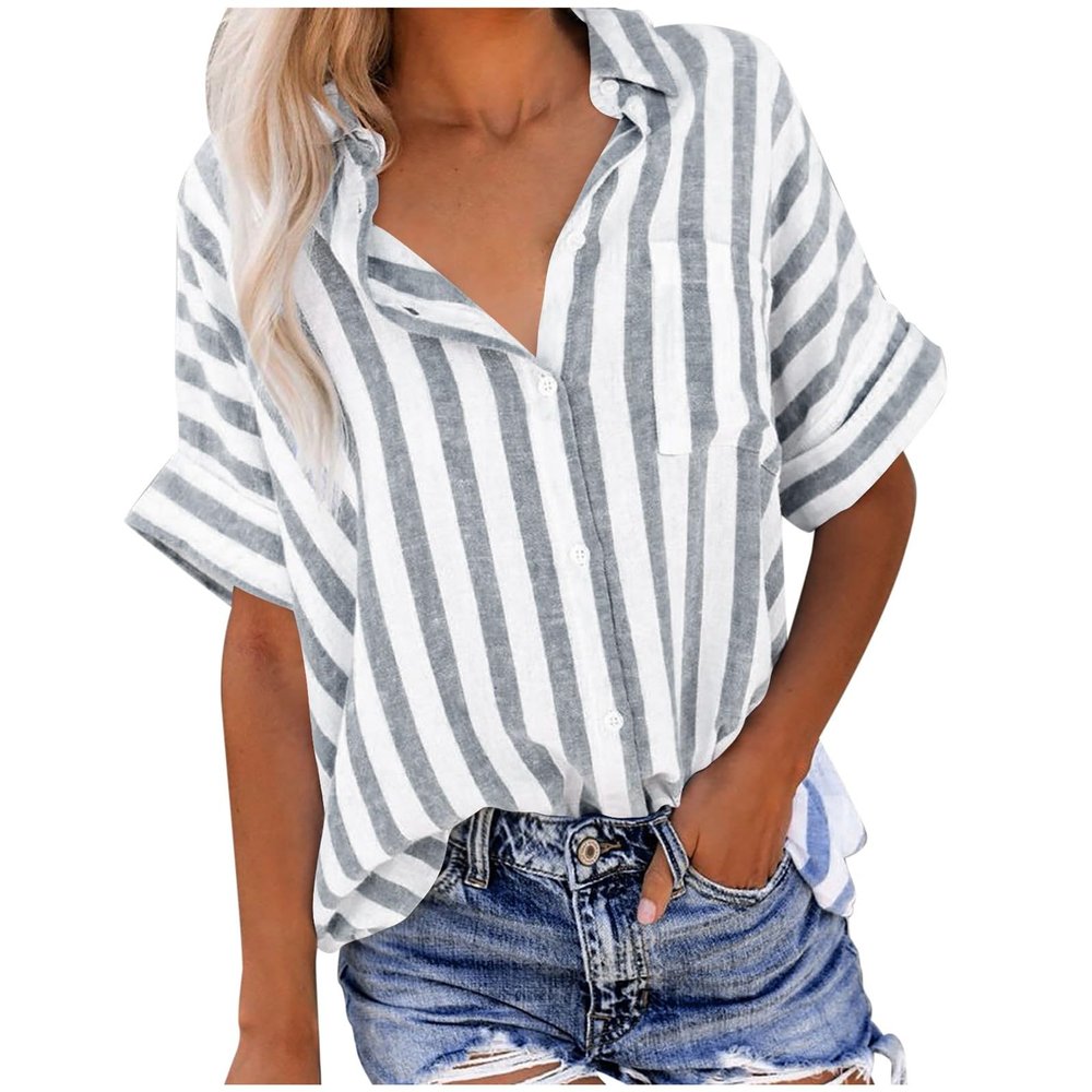WILLBEST Womens Cowboy Shirt Tunic Shirt Tops for Legging red Vest Tops for Women UK White Women Half Zip Summer Cardigan Blouses Casual Coat Compression Shirts Summer Coats UK Ladies