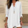 WILLBEST Grunge Clothes Belted Coat Black Blouse Casual Woman Clothes Asymmetric Jumpers Tunic top Workout Tops for Women UK Women Cotton Sweatshirt Black Coat Cotton Sweatshirt for Long Sleeve view 3