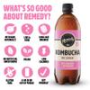 Remedy Kombucha Tea - Raspberry Lemonade - Sparkling Live Cultured, Naturally Sugar Free Soft Drink - Probiotic for Gut Health - 1 x 1L Bottle view 3