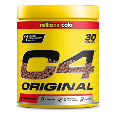 C4 Original Pre Workout Powder, Cola, 30 Servings | Zero Sugar Pre Workout Energy Drink Powder with 150mg Caffeine, 1500mg Creatine Monohydrate, 1600mg Beta Alanine