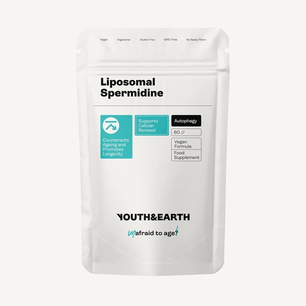 Youth & Earth Liposomal Spermidine | 60 Capsules of Spermidine Supplements for Hair Growth, Autophagy & Nail Growth