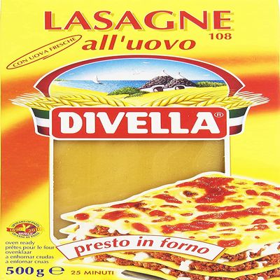 Pastificio Divella Pasta Egg Lasagne (4 x 500gr)