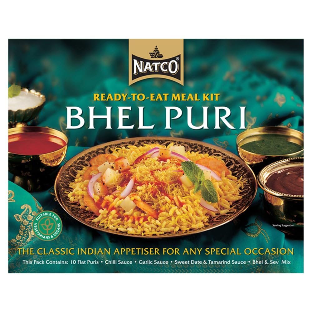 Ready to Eat Meal Kit Bhel Puri Natco - The Classic Indian Appetiser 500g (3 Pack)