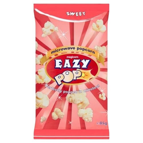 Eazypop Microwave Popcorn Magicorn 85G | Suitable for vegetarians | (Pack of 16, Sweet Flavour)