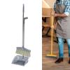 Broom Dustpan Tool Convenient Storage and Multifunctional Use for Home Bedroom Office Shop (Grey) view 2