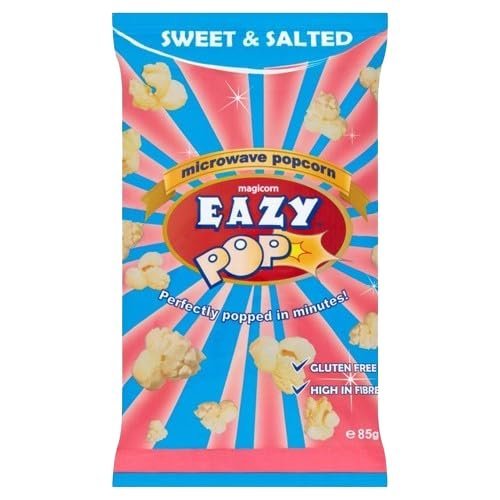 Eazypop Microwave Popcorn Magicorn 85G | Suitable for vegetarians | (Pack of 8, Sweet & Salted Flavour)