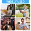 2Pcs Pinhole Glasses, Grid-Glasses for Eye Training, Vision Improvement & Relaxation, Unisex, Small Hole for Fatigue Relief (Black) view 4