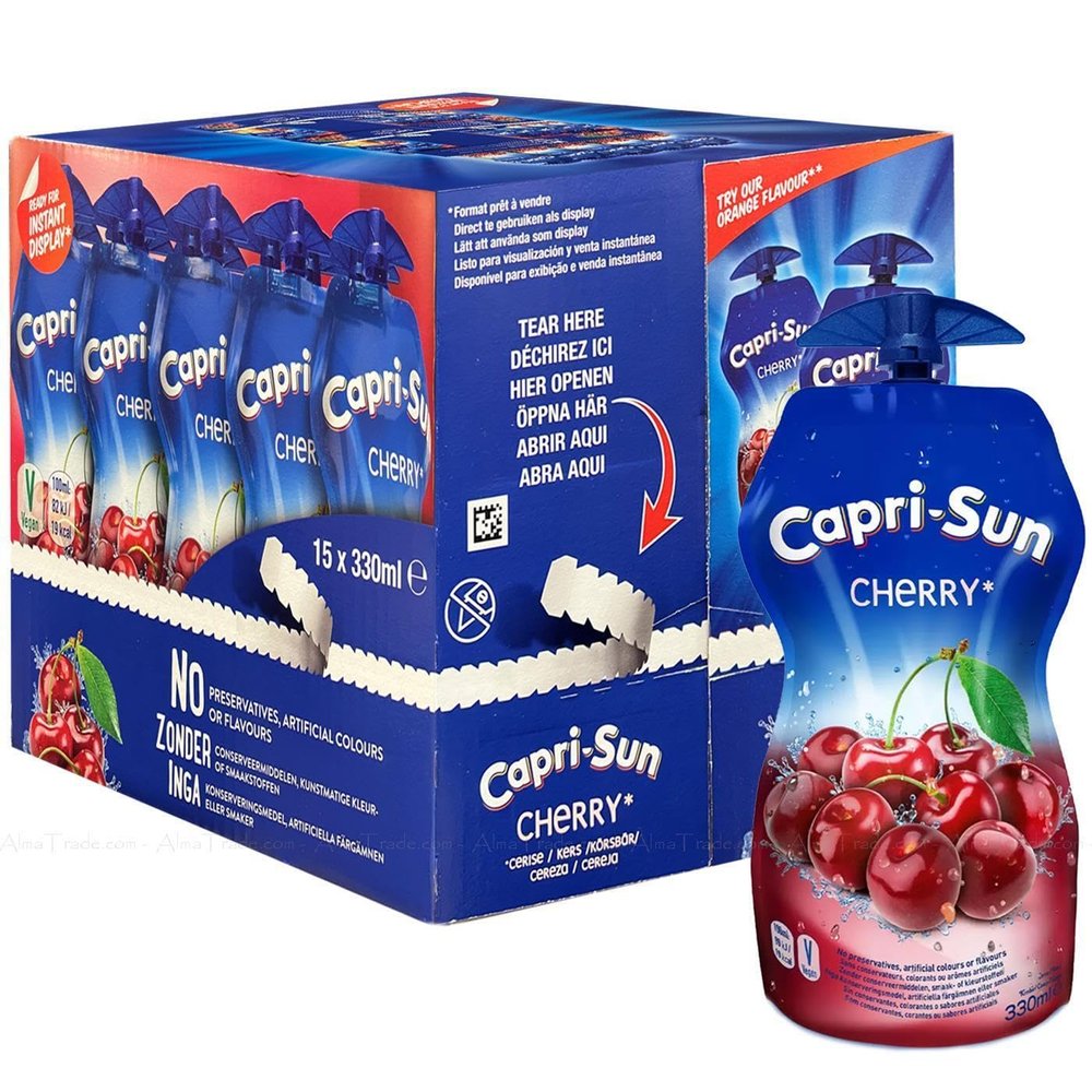 DhaCapri Sun Pouch Cherry 15x330ml MAS