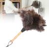 34cm Ostrich Feather Duster Reusable Handheld Duster Soft Feathers Ostrich Cleaning Supplies Removal Anti static Cleaning Tool with Wooden Handle for Cars Blinds Furniture view 1