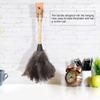 34cm Ostrich Feather Duster Reusable Handheld Duster Soft Feathers Ostrich Cleaning Supplies Removal Anti static Cleaning Tool with Wooden Handle for Cars Blinds Furniture view 3