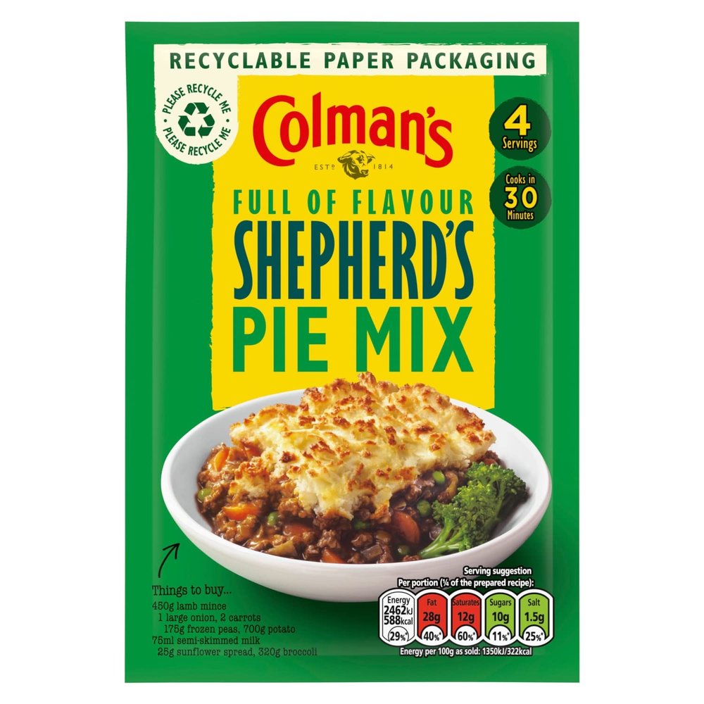DhaColmans Shepherds Pie 10x25g MAS