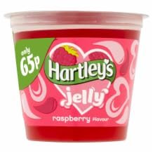 DhaHartleys Ready To Eat Jelly Pot Raspberry 12x125g MAS