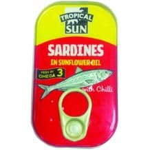 DhaTropical Sun Sardines in Sunflower Oil & Chilli 12x125g MAS