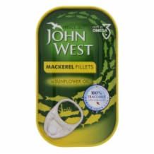 DhaJohn West Mackerel in Sunflower Oil 10x125g MAS