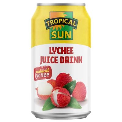 DhaTropical Sun Lychee Juice 12x330ml MAS