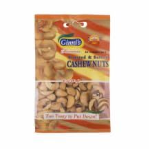DhaGinni Roasted Salted Cashews Box 6x175g MAS