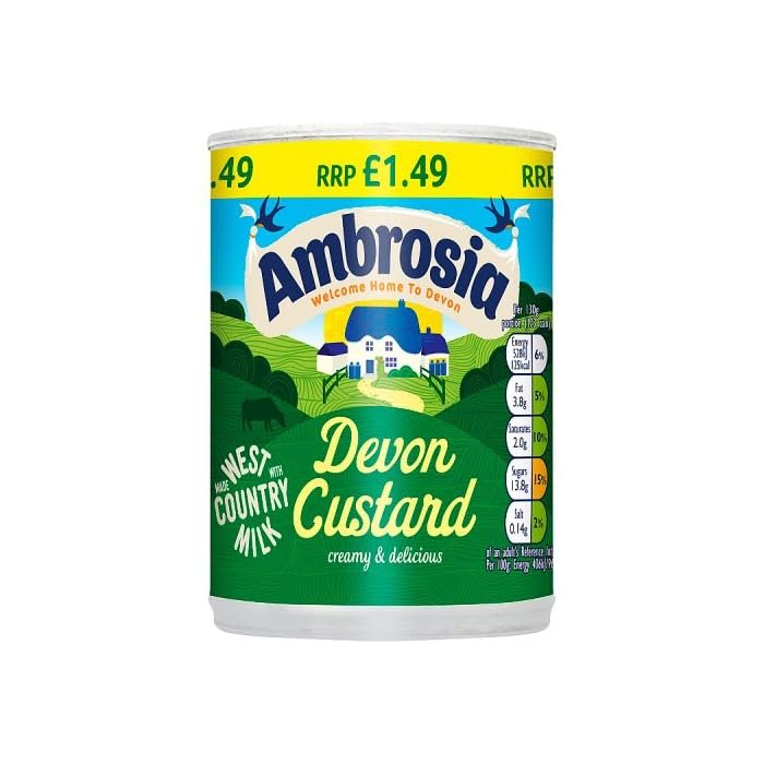 DhaAmbrosia Custard 12x400g MAS