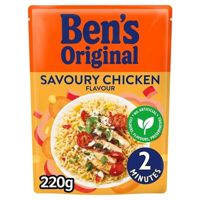 DhaBens Original Savoury Chicken Flavoured Rice Rth 6x220g MAS