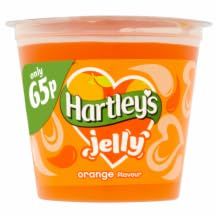 DhaHartleys Ready to Eat Jelly Pot Orange 12x125g MAS
