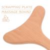SEWOART Body Massager Gua Sha Tool Manual Scraping Massage Tool Wood Board for Muscle Relief Unique Shaped Scraper for Home Spa view 2