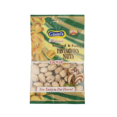 DhaGinni Roast Salt Pistachio Bag 10x100g MAS