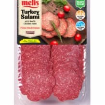 DhaMelis Turkey Salami with Bbef & Chicken Meat 1x80g MAS