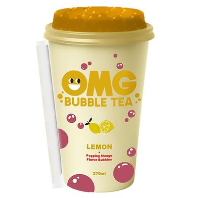 DhaOmg Bubble Tea Lemon with Mango Flavour 10x270ml MAS