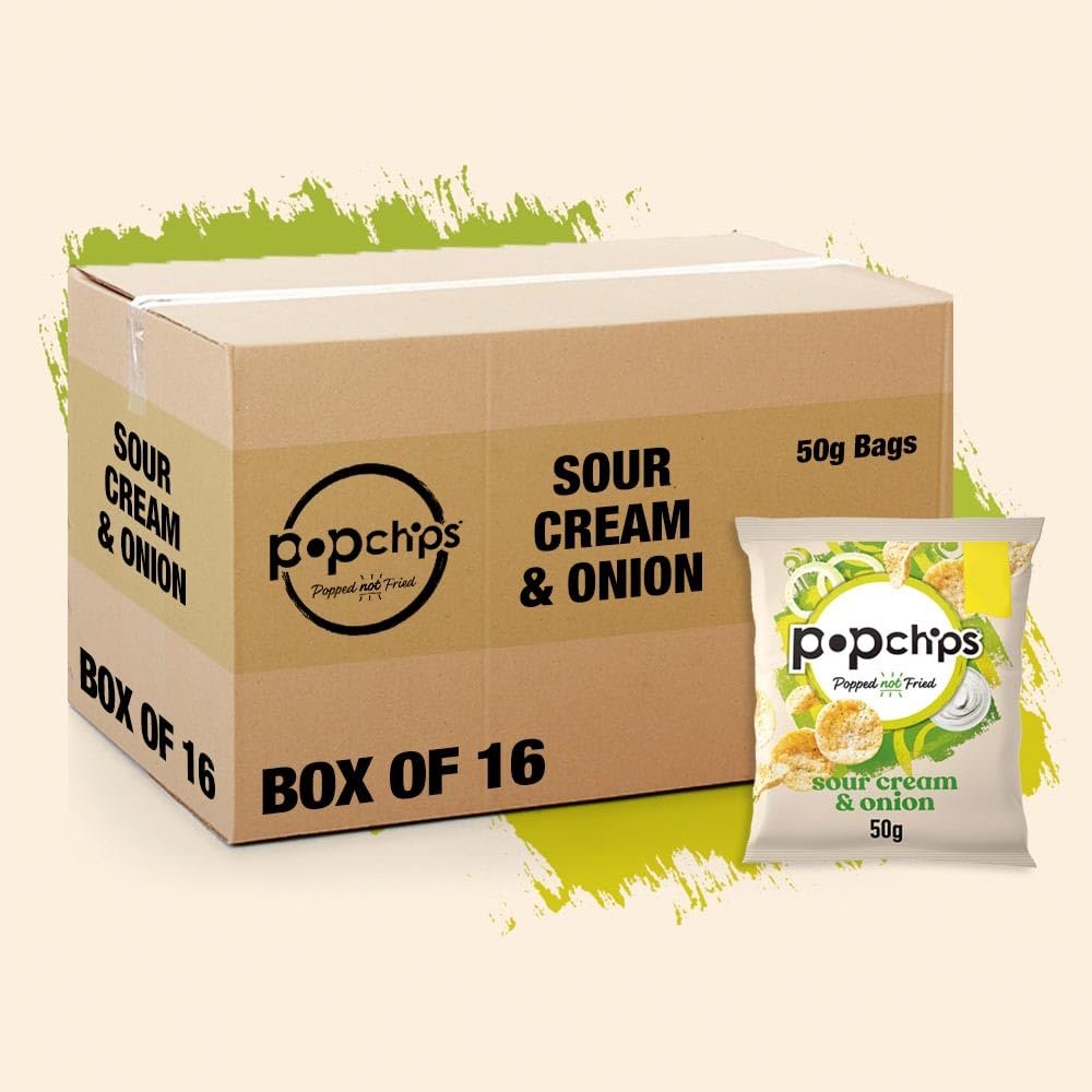 DhaPopchips Sour Cream 16x50g MAS
