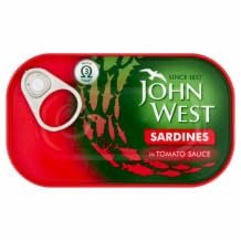 DhaJohn West Sardine in Tomato Sauce 12x120g MAS