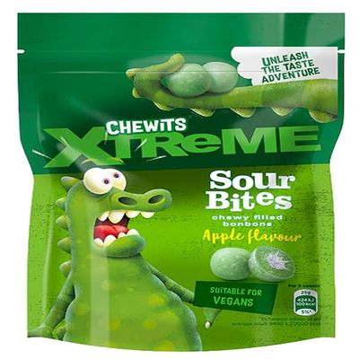 DhaChewits Xtreme Sour Apple Bite 10x115g MAS