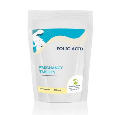 Folic Acid 400mcg Vitamin B9 Pregnancy 180 Tablets - Essential Prenatal Supplement for Maternal Health & Baby's Development