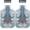 Vintage Flower Octopus Hot Water Bottle with Cover 2L Large Capacity Bottle Water Bag for Cosy Nights Relief Pain Back Neck and Shoulders view 4