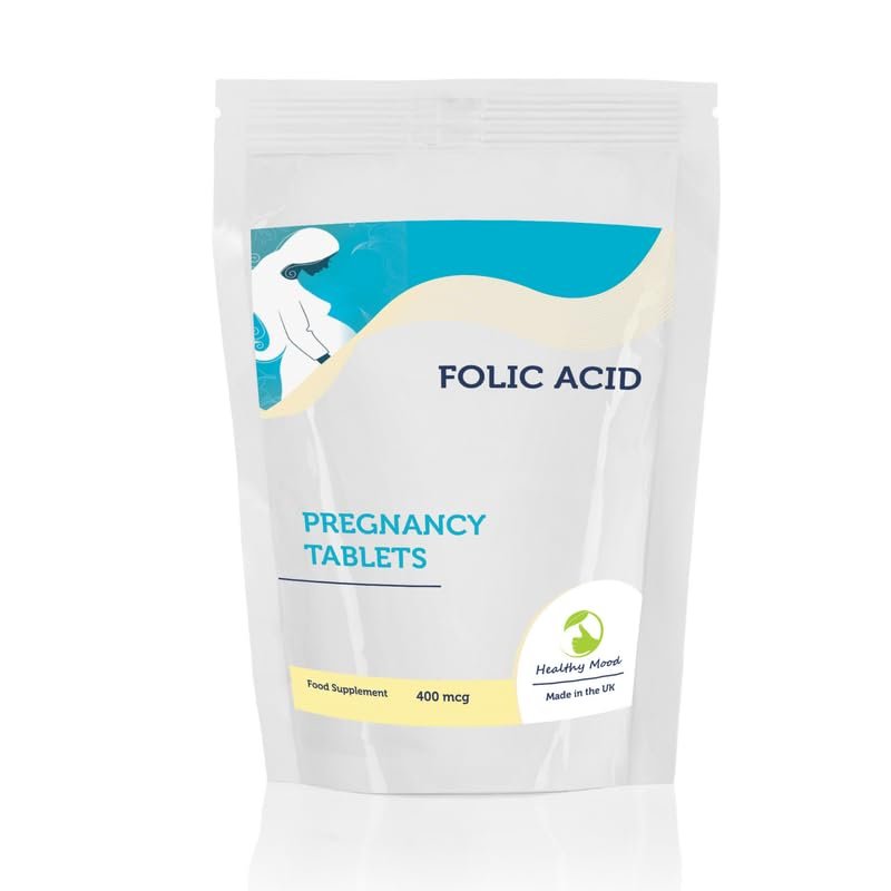 Folic Acid 400mcg Vitamin B9 Pregnancy 250 Tablets - Essential Prenatal Supplement for Maternal Health & Baby's Development