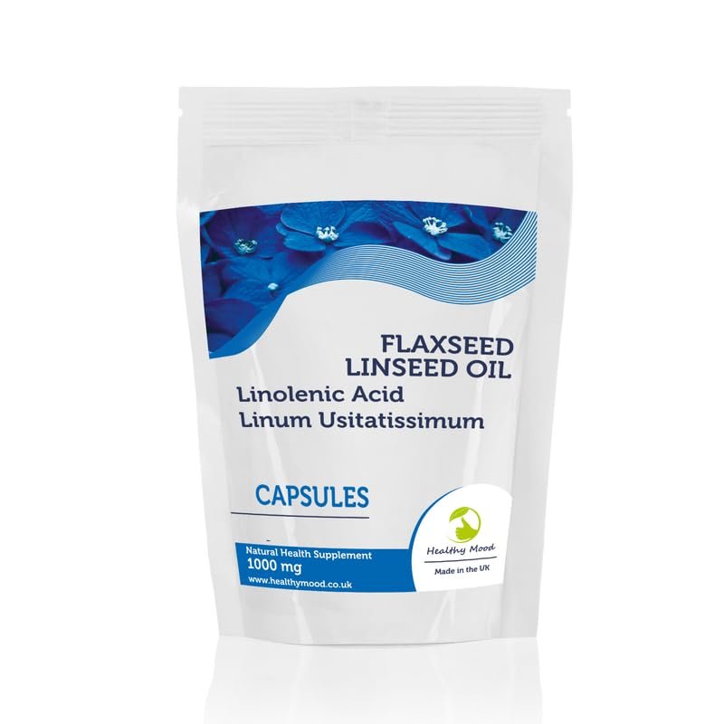 Flaxseed Linseed Oil 1000mg Linolenic Acid Linum Usitatissimum 60 Softgel Capsules