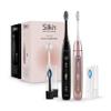 Silk'n Sonic Electric Toothbrush Bundle - SonicYou - Up to 300 Days of Autonomy - Suitable for Sensitive Teeth - 2 Pieces with 2 Brush Heads - Giftset Black and Rosegold view 2