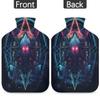 Mystery Magic Sign Hot Water Bottle with Cover 2L Large Capacity Bottle Water Bag for Cosy Nights Relief Pain Back Neck and Shoulders view 4