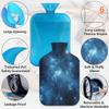 Galaxy Starry Night Hot Water Bottle with Cover 2L Large Capacity Bottle Water Bag for Cosy Nights Relief Pain Back Neck and Shoulders view 3