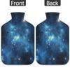 Galaxy Starry Night Hot Water Bottle with Cover 2L Large Capacity Bottle Water Bag for Cosy Nights Relief Pain Back Neck and Shoulders view 4