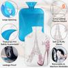 Fashion Paris Eiffel Tower Hot Water Bottle with Cover 2L Large Capacity Bottle Water Bag for Cosy Nights Relief Pain Back Neck and Shoulders view 3