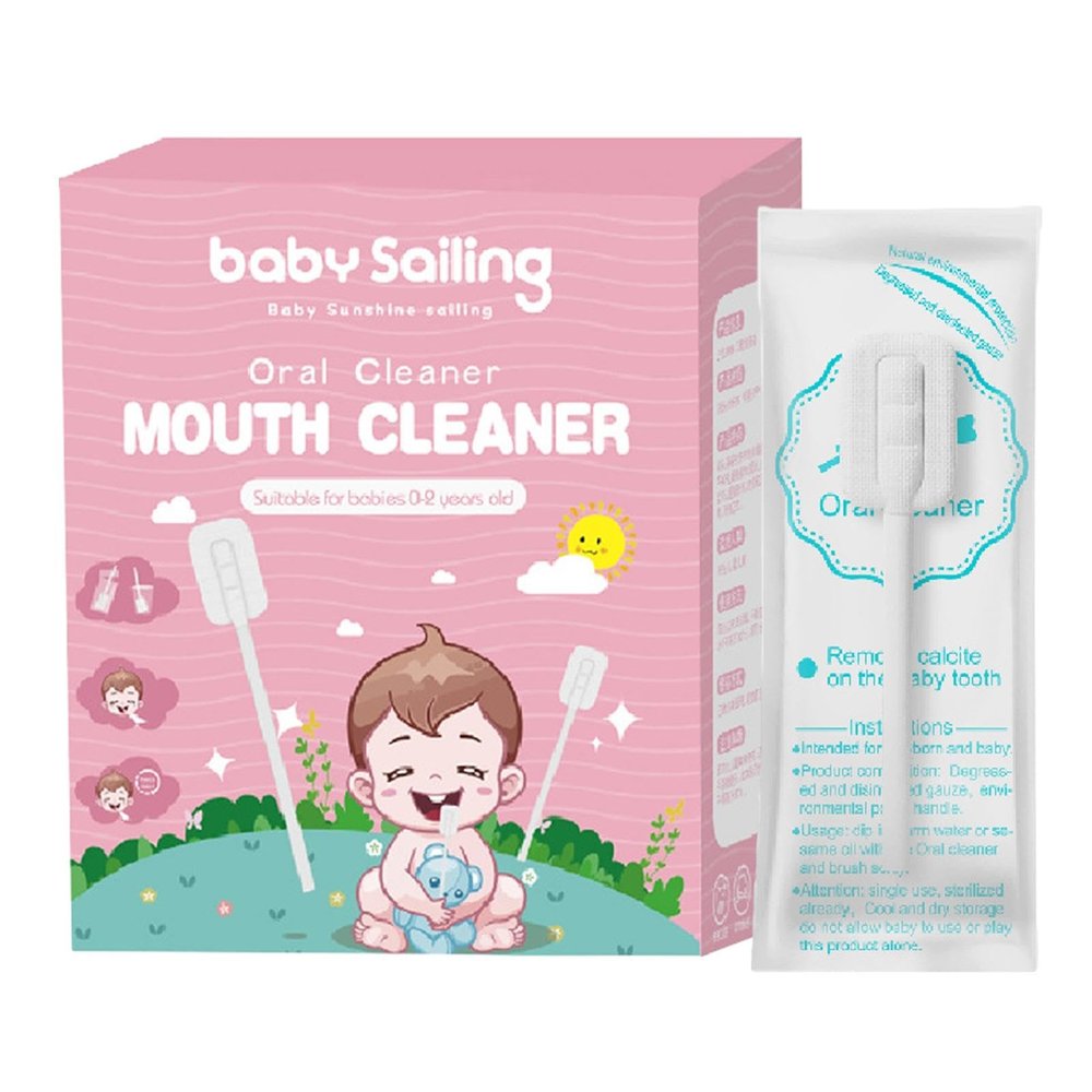 Baby Mouth Cleaner | Soft Oral Cleaning Stick | Portable Oral Tongue Gauze Gum Cleaner, Flexible Toothbrush Tongue Cleaner for Baby's Tongue, Mouth and Tooth Care